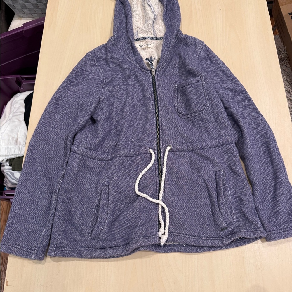 Roxy Purple and Cream Textured Jacket